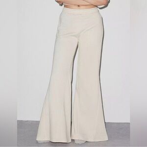 Urban Outfitters Cream Flare Pants